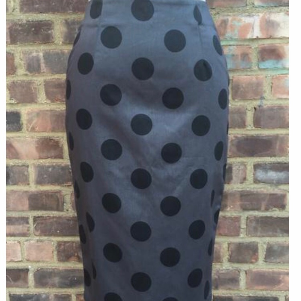 Polka Dot Pencil Skirt